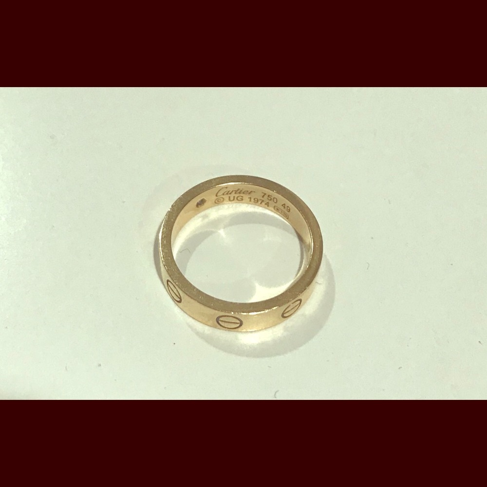 Authentic Cartier love ring 1 diamond